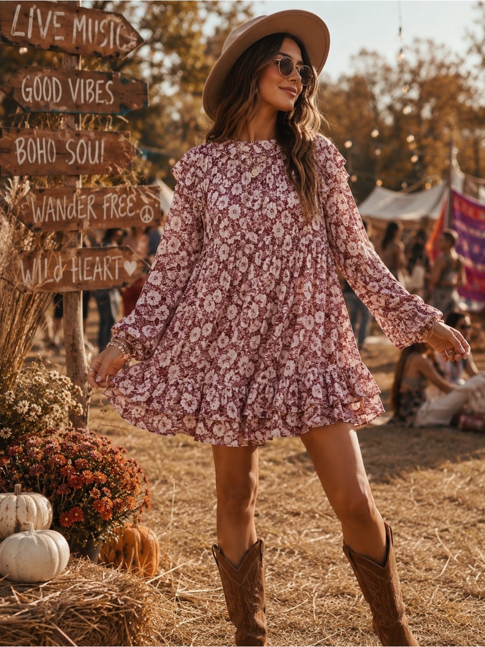 Free People these dreams pleated mini dress red tea combo size xs